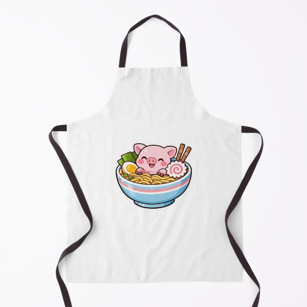 Item preview, Cute Pig Ramen - Kawaii Pink Piglet Japanese Food Sticker designed and sold by AuraArtistica.
