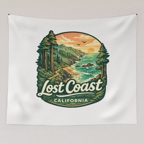 Item preview, California Lost Coast Coastal Redwoods and Pacific Wilderness designed and sold by Places On Earth.