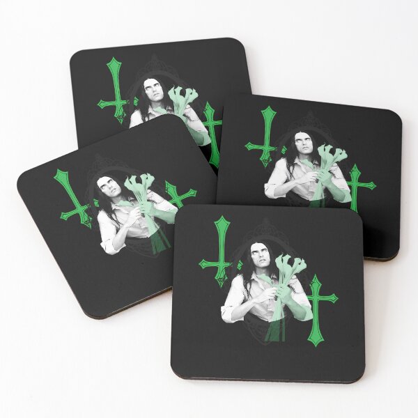 Item preview, Musician Holding Lilies With Inverted Crosses Poster designed and sold by ZIZIS.