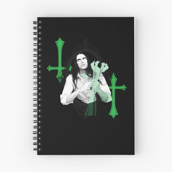 Item preview, Musician Holding Lilies With Inverted Crosses Poster designed and sold by ZIZIS.