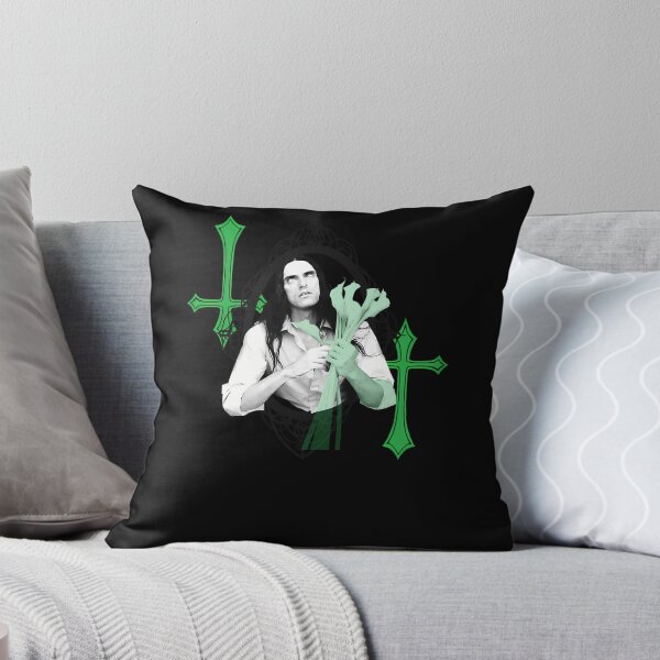 Item preview, Musician Holding Lilies With Inverted Crosses Poster designed and sold by ZIZIS.