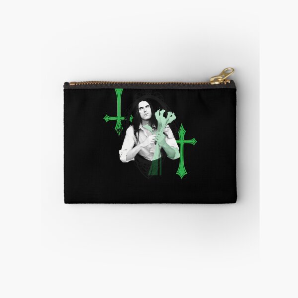 Item preview, Musician Holding Lilies With Inverted Crosses Poster designed and sold by ZIZIS.