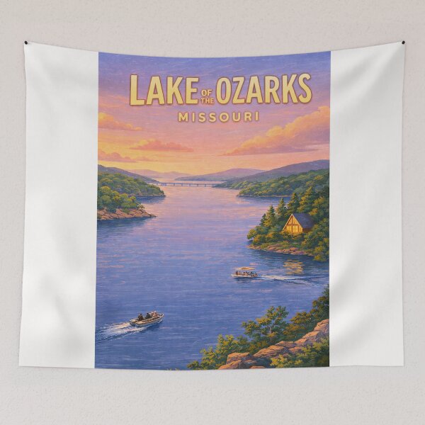Item preview, Lake of the Ozarks Missouri Scenic Waterfront and Ozark Hills designed and sold by Places On Earth.