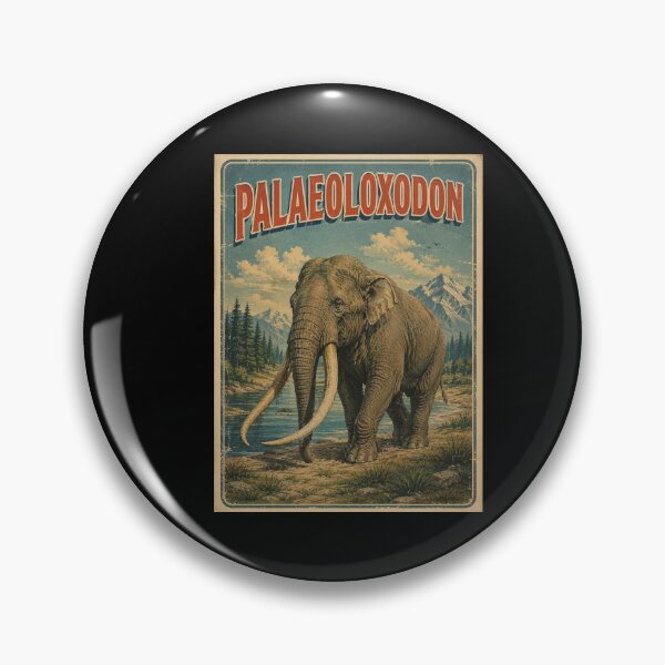 Item preview, Palaeoloxodon Retro Prehistoric Elephant Vintage Postcard designed and sold by EuropeanPrints.