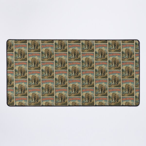 Item preview, Palaeoloxodon Retro Prehistoric Elephant Vintage Postcard designed and sold by EuropeanPrints.