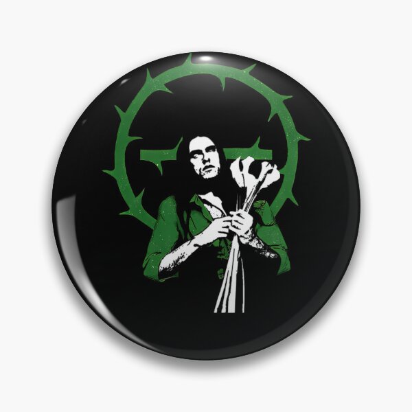 Item preview, Musician Holding Lilies In Front Of Green Crown Of Thorns Poster designed and sold by ZIZIS.