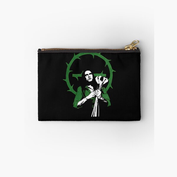 Item preview, Musician Holding Lilies In Front Of Green Crown Of Thorns Poster designed and sold by ZIZIS.