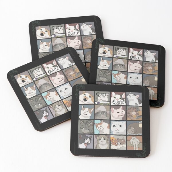 Item preview, Funny 16 Cat Reaction Grid Humor  designed and sold by PlanetSerpo.