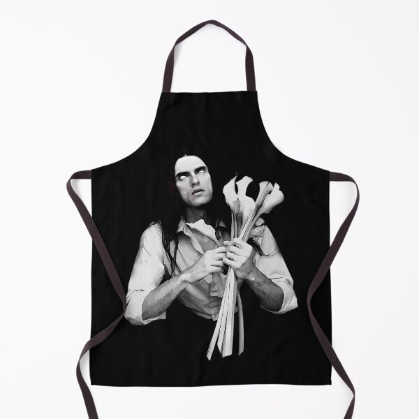 Item preview, Monochrome Portrait Of Musician Holding Calla Lilies Poster designed and sold by ZIZIS.