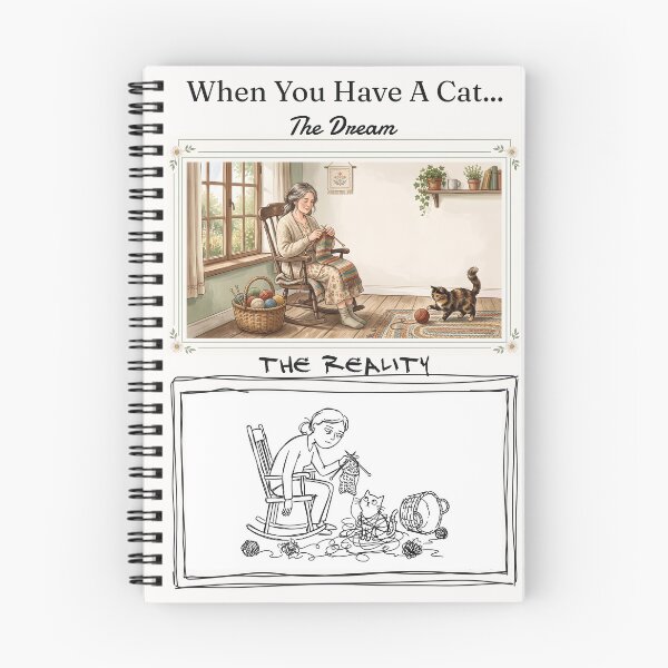 Item preview, Knitting: When You Have A Cat designed and sold by PearlMoonPrints.