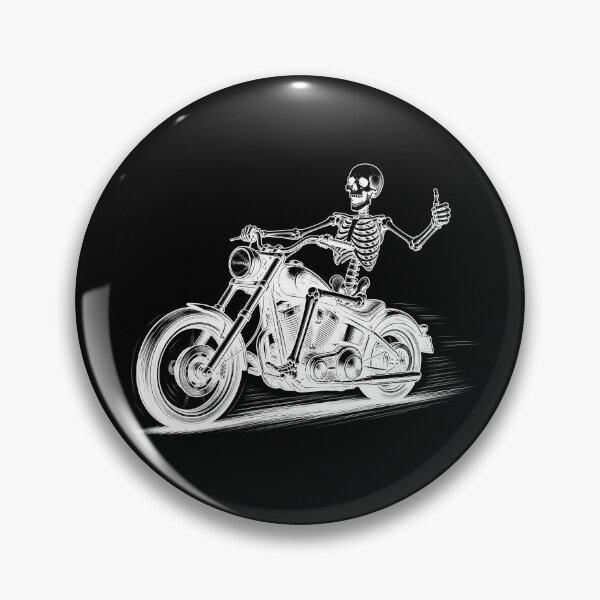 Item preview, Skeleton Biker Halloween T-Shirt | Skull Riding Chopper Motorcycle | Vintage Motorcycle Rider | Spooky Biker Gift designed and sold by emiliacreations.