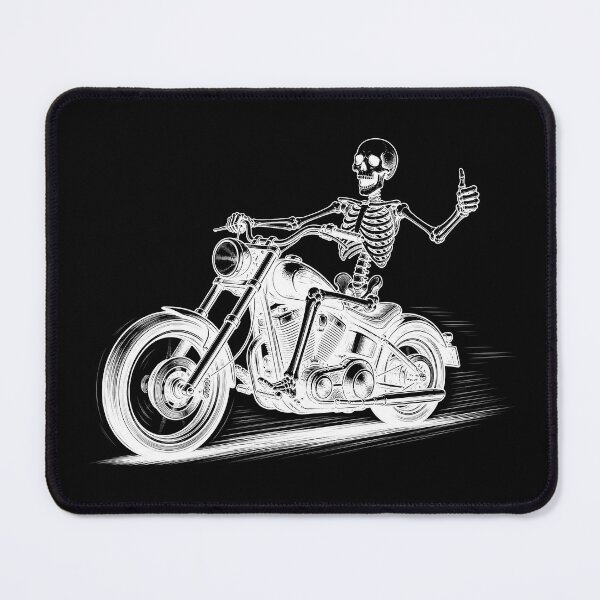 Item preview, Skeleton Biker Halloween T-Shirt | Skull Riding Chopper Motorcycle | Vintage Motorcycle Rider | Spooky Biker Gift designed and sold by emiliacreations.
