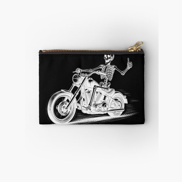 Item preview, Skeleton Biker Halloween T-Shirt | Skull Riding Chopper Motorcycle | Vintage Motorcycle Rider | Spooky Biker Gift designed and sold by emiliacreations.
