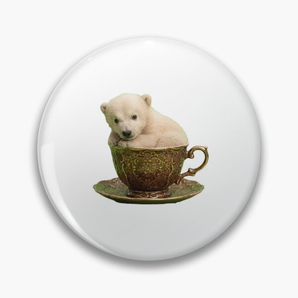 Item preview, Polar bear teacup teapot saucer cute kawaii adorable baby animals pet birthday christmas designed and sold by CheeseBlueprint.