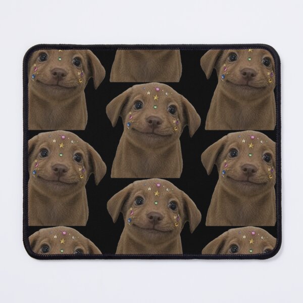 Item preview, Cute smiling puppy with stickers on face designed and sold by Ratcatdoggg.