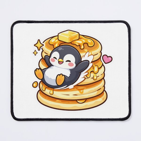Item preview, Cute Penguin Pancake - Kawaii Sweet Breakfast Sticker designed and sold by AuraArtistica.