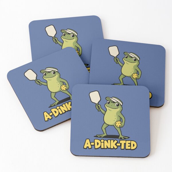 Item preview, A-DINK-TED Funny Pickleball Frog Dink Sports Lover Gift designed and sold by w1ckerman.