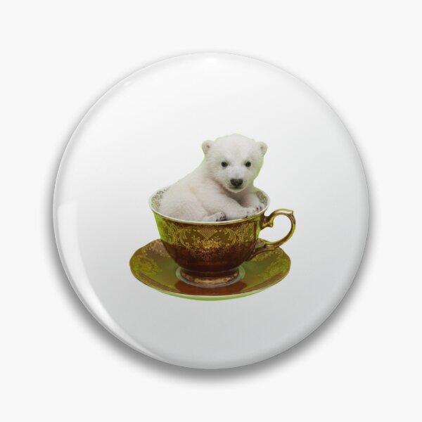 Item preview, Polar bear teacup teapot saucer cute kawaii adorable baby animals pet birthday christmas designed and sold by CheeseBlueprint.