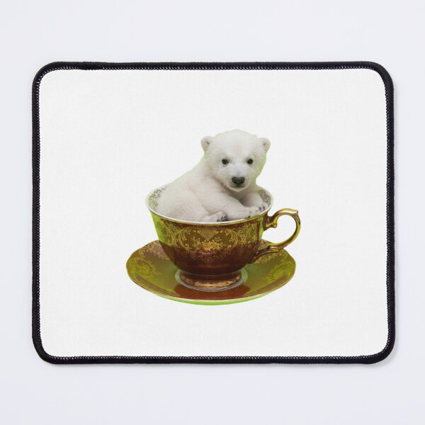 Item preview, Polar bear teacup teapot saucer cute kawaii adorable baby animals pet birthday christmas designed and sold by CheeseBlueprint.