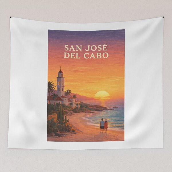 Item preview, San José del Cabo Baja California Sur Pacific Coast Sunset and Mission Church designed and sold by Aryabek.