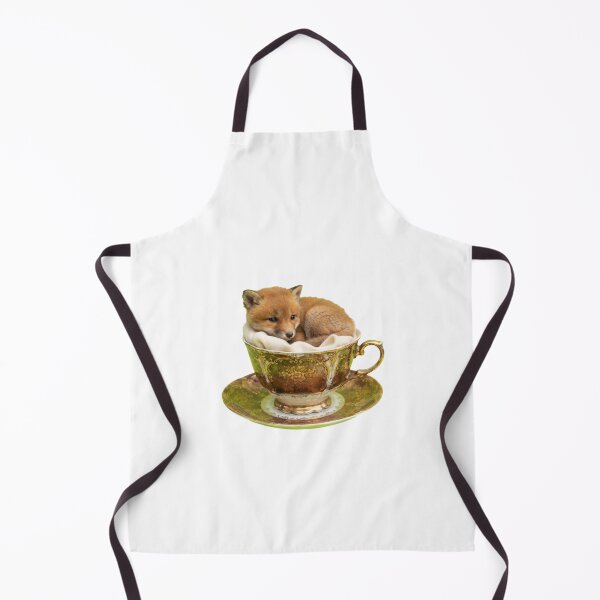 Item preview, Fox teacup teapot saucer cute kawaii adorable baby animals pet birthday christmas designed and sold by CheeseBlueprint.
