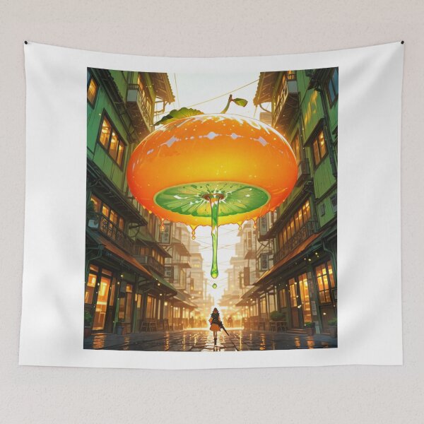 Item preview, Art with orange 1 designed and sold by ZeusGallery.