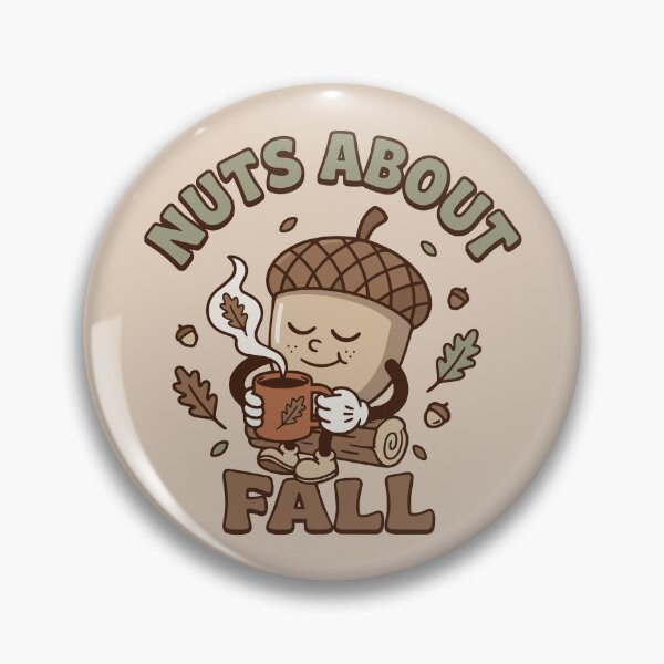 Artikelvorschau, Retro Rubberhose Acorn Drinking Coffee Maskottchen entworfen und verkauft von KnockingLouder.