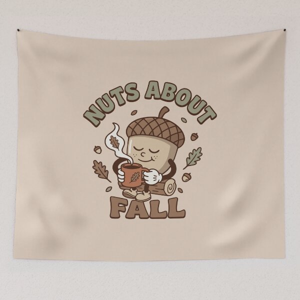 Item preview, Retro Rubberhose Acorn Drinking Coffee Mascot designed and sold by KnockingLouder.