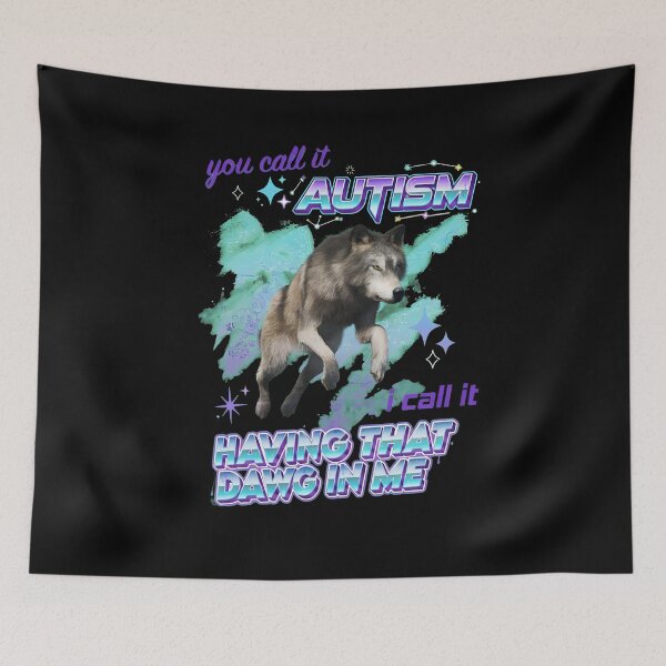 Item preview, Wolf Autism Dawg Pride Retro Awareness designed and sold by Matastuffmerch.