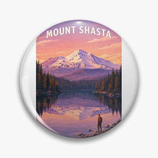 Item preview, Mount Shasta California Cascade Range Reflection at Alpine Lake designed and sold by Aryabek.