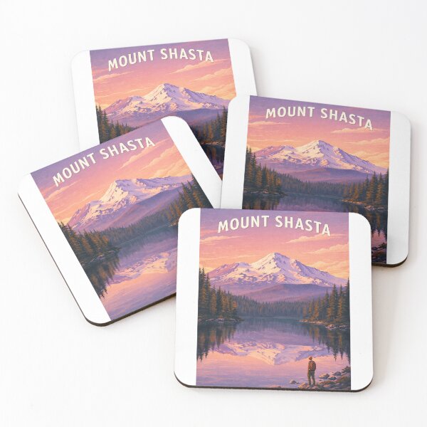 Item preview, Mount Shasta California Cascade Range Reflection at Alpine Lake designed and sold by Aryabek.