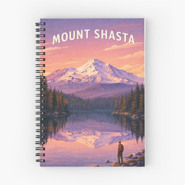 Item preview, Mount Shasta California Cascade Range Reflection at Alpine Lake designed and sold by Aryabek.