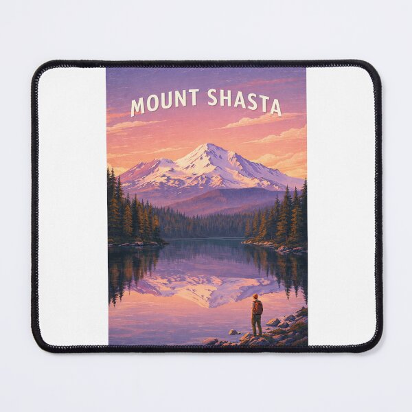 Item preview, Mount Shasta California Cascade Range Reflection at Alpine Lake designed and sold by Aryabek.