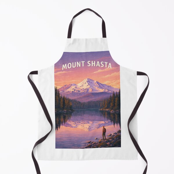 Item preview, Mount Shasta California Cascade Range Reflection at Alpine Lake designed and sold by Aryabek.