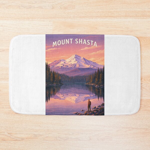 Item preview, Mount Shasta California Cascade Range Reflection at Alpine Lake designed and sold by Aryabek.