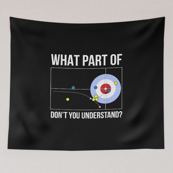 Item preview, Curling Funny designed and sold by goombi-creative.