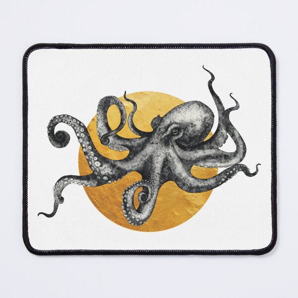 Item preview, Octopus & Golden Moon designed and sold by EffyDesign5152.