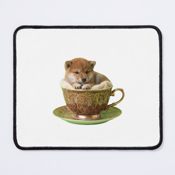 Item preview, Shiba inu teacup teapot saucer cute kawaii adorable baby animals pet birthday christmas designed and sold by CheeseBlueprint.