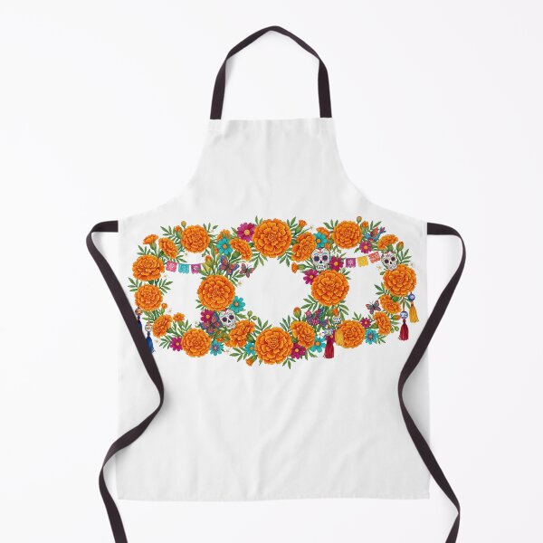 Item preview, Dia De Los Muertos Marigold Floral Garland Illustration designed and sold by BetweenForms.