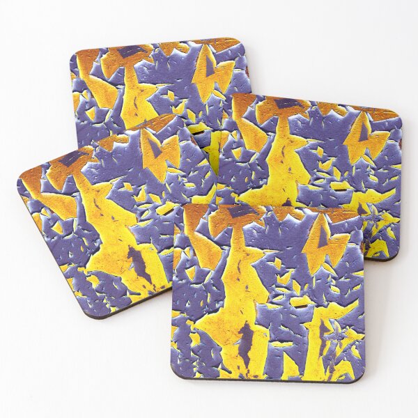 Item preview, Mayhem abstract purple yellow designed and sold by bravoalpha.