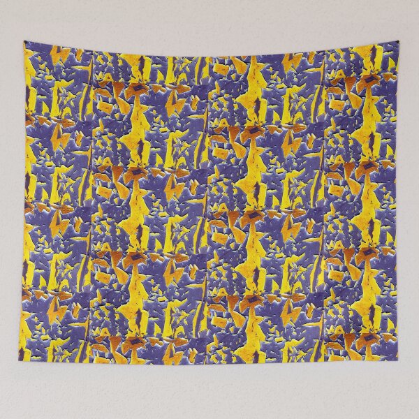 Item preview, Mayhem abstract purple yellow designed and sold by bravoalpha.