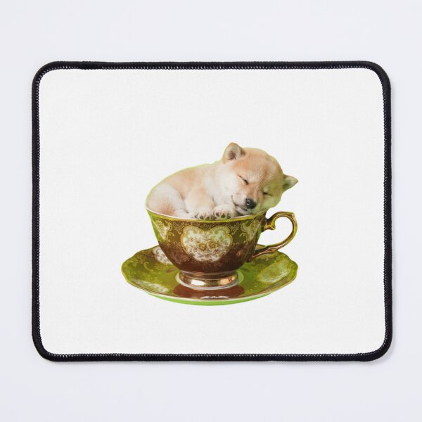 Item preview, Shiba inu teacup teapot saucer cute kawaii adorable baby animals pet birthday christmas designed and sold by CheeseBlueprint.
