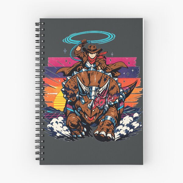 Item preview, Neon Retro Anime Cyborg Triceratops Cowgirl designed and sold by KungPowUnicorn.