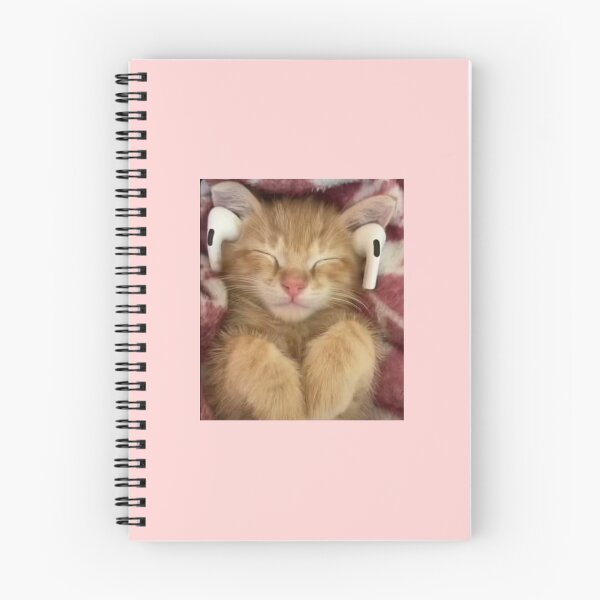 Item preview, Cute kitten with headphones  designed and sold by Ratcatdoggg.
