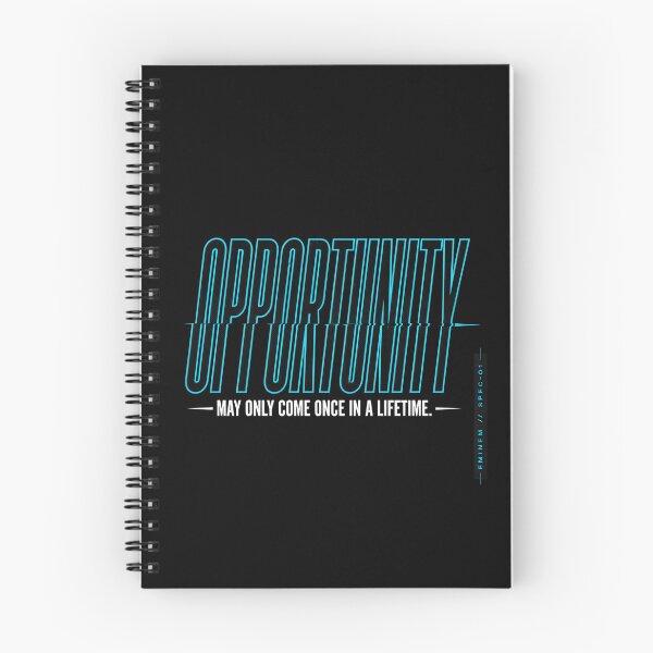 Item preview, Opportunity Carbon Fiber Cyan Glitch - Eminem Quote designed and sold by Enea Kelo.