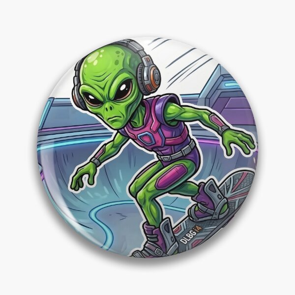 Item preview, DLBG i4 - Alien Skateboarder designed and sold by DLBG-STORE.