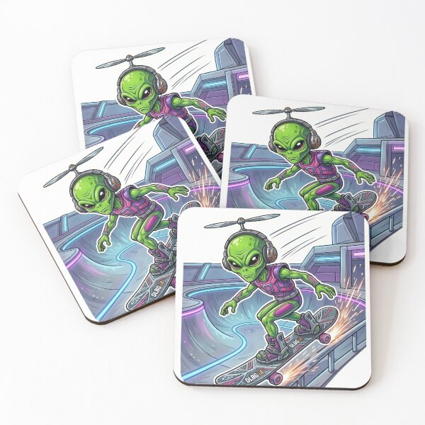 Item preview, DLBG i4 - Alien Skateboarder designed and sold by DLBG-STORE.
