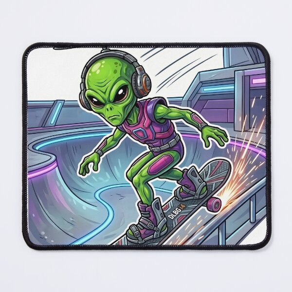 Item preview, DLBG i4 - Alien Skateboarder designed and sold by DLBG-STORE.