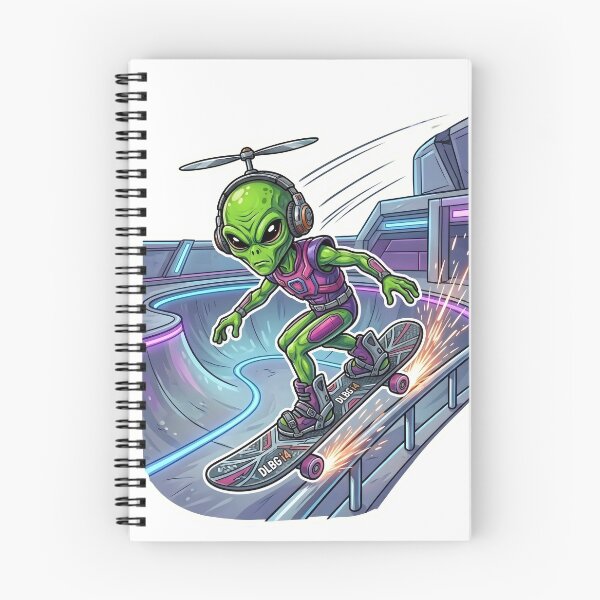 Item preview, DLBG i4 - Alien Skateboarder designed and sold by DLBG-STORE.