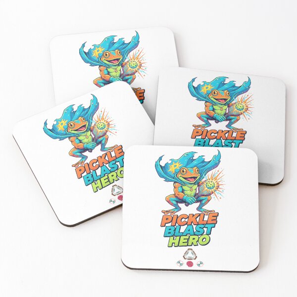 Item preview, Pickle Blast Hero - Comic-Style Superhero Frog Pickleball Player designed and sold by Whimsy Trail Co.